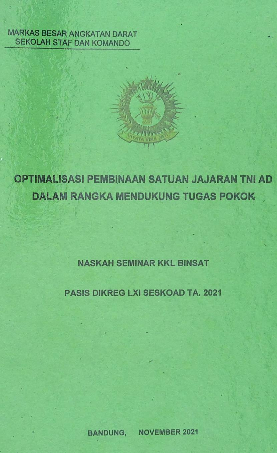Optimalisasi Pembinaan Satuan Jajaran Tni Ad Dalam Rangka Mendukung Tugas Pokok